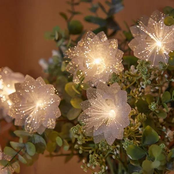 Fiber Optic Fairy Light 2/3M LED Battery-operated Garland Christmas Decoration Party New Year's Decor Artificial Flowers Festoon - Image 2