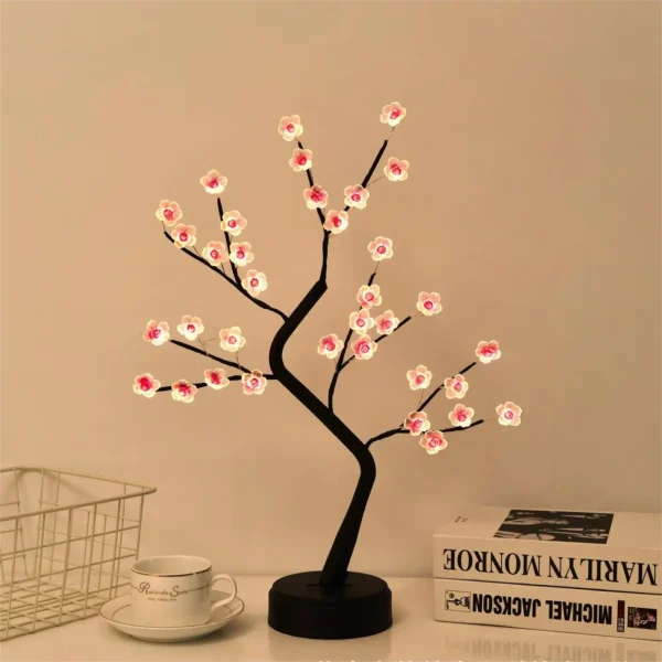 Tabletop Tree Lights bright Tree Lamp DIY Decorative LED Night Light for Gift Party Holiday Gift Winter Home Decor - Image 2