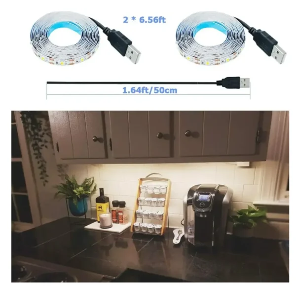 DC 5V USB LED Strips 2835 White Warm White LED Strip Light TV Background Lighting Tape Home Decor Lamp 1- 5m LED String Light - Image 5