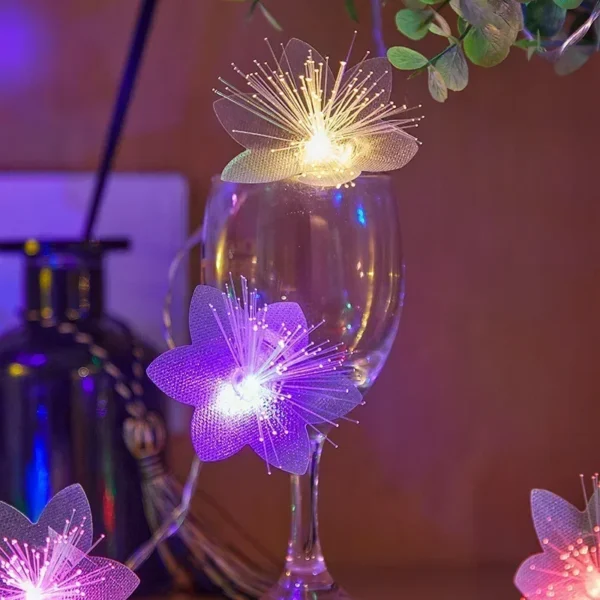Fiber Optic Fairy Light 2/3M LED Battery-operated Garland Christmas Decoration Party New Year's Decor Artificial Flowers Festoon - Image 6