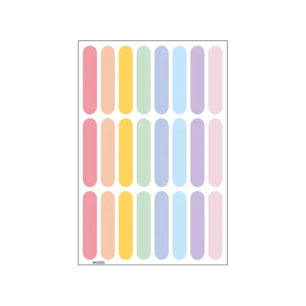 Scandinavian Style Colorful Confetti Stripe Sticker Self-Adhesive Wall Decals for Charming Kids' Room Kindergarten Nursery Decor - Image 5