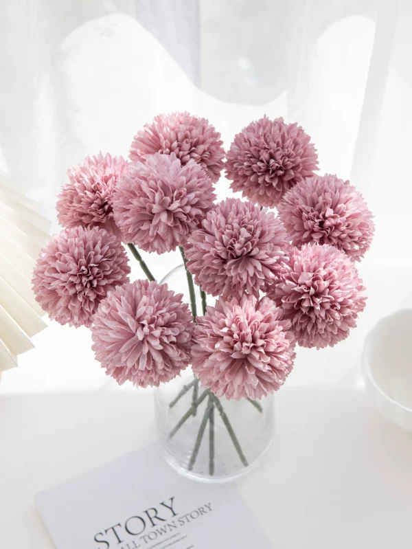 Artificial Flowers Fake Silk Hydrangea Vase Home Decoration Wedding Bouquet Festival Pompon Bridal Accessories Clearance - Image 6