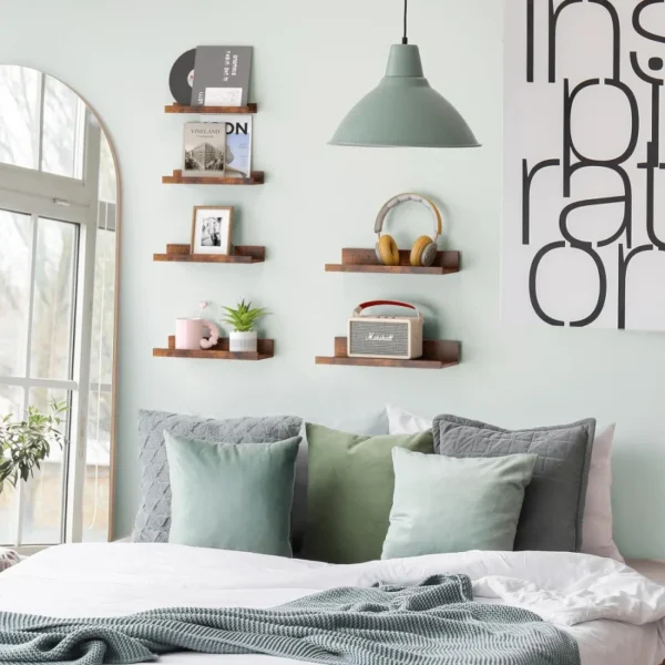 Floating Shelves, 6 Sets of Wall Mounted Shelves Home, Modern Picture Ledge Shelves Living Room, Bedroom, Bathroom - Image 6